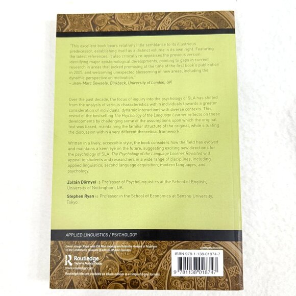 The Psychology Of The Language Learner Revisited - Zoltán Dörnyei & Stephen Ryan - Picture 3 of 6